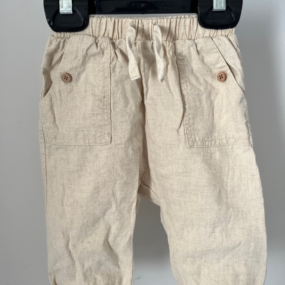 Zara Kids Beige Linen Trousers
